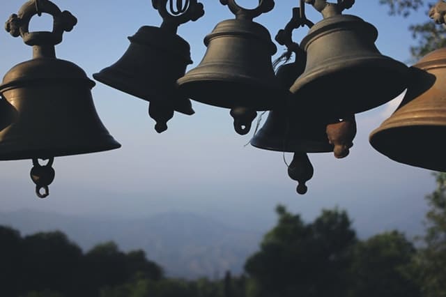 collection of bells ringing